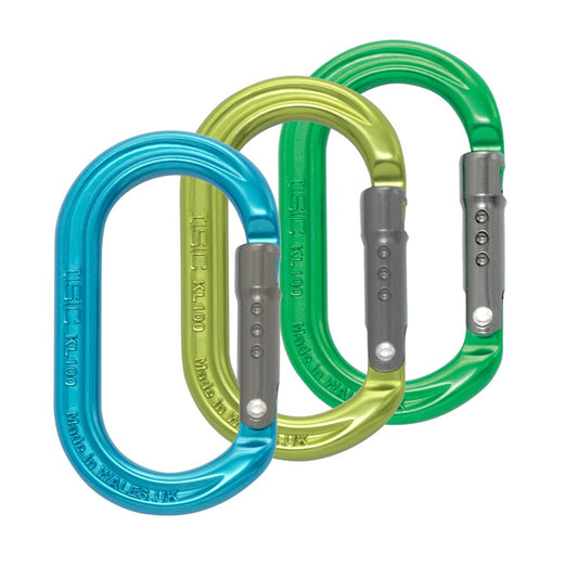 ISC Accessory Karabiner 3 Pack-Straight Gate - KL100ST-3PK1