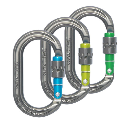 ISC Accessory Karabiner 3 Pack-Screwgate - KL100SG-3PK1