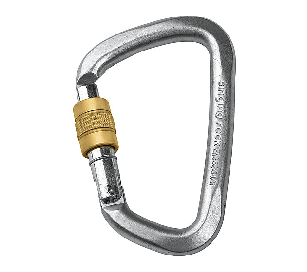 Singing Rock D Steel Carabiner - 50kN