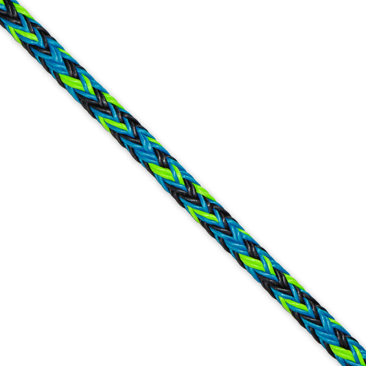 Sterling Streaked Hollow Braid - Per Metre