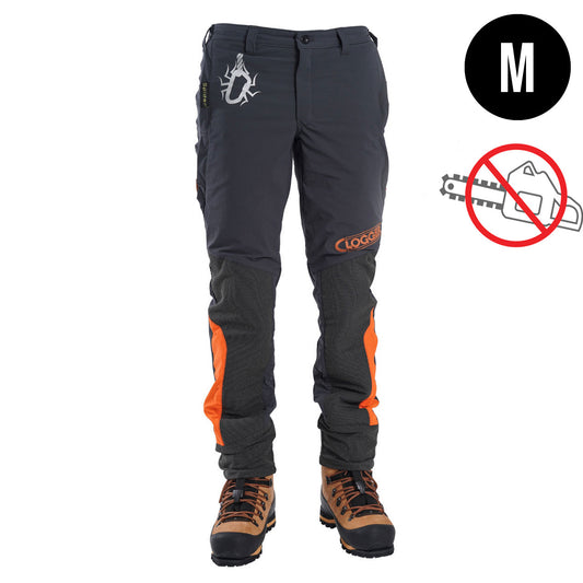 Clogger Spider Men's Climbing and Work Trousers - Grey/Orange (Not Chainsaw Protective)