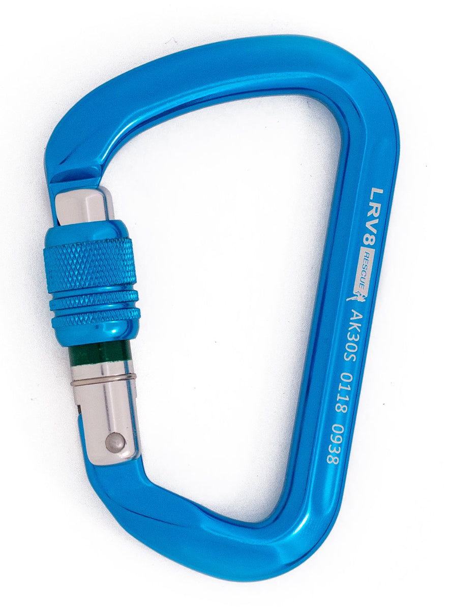 LRV8 30kN Klettersteig Aluminium Karabiner Screw Gate - LRV8 Rescue