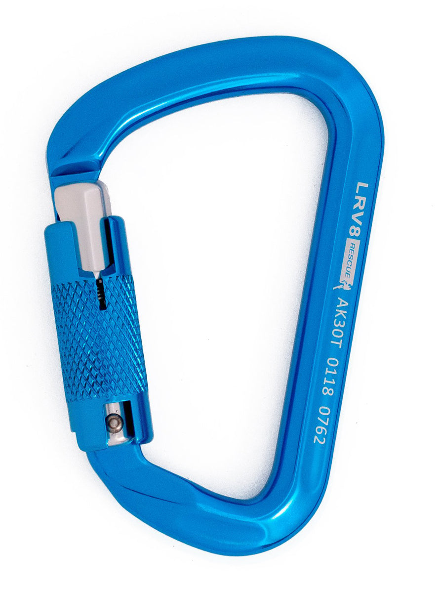 LRV8 30kN Klettersteig Aluminium Karabiner Triplelock - LRV8 Rescue