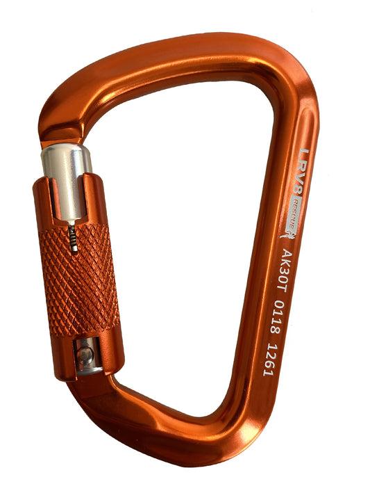 LRV8 30kN Klettersteig Aluminium Karabiner Triplelock - LRV8 Rescue