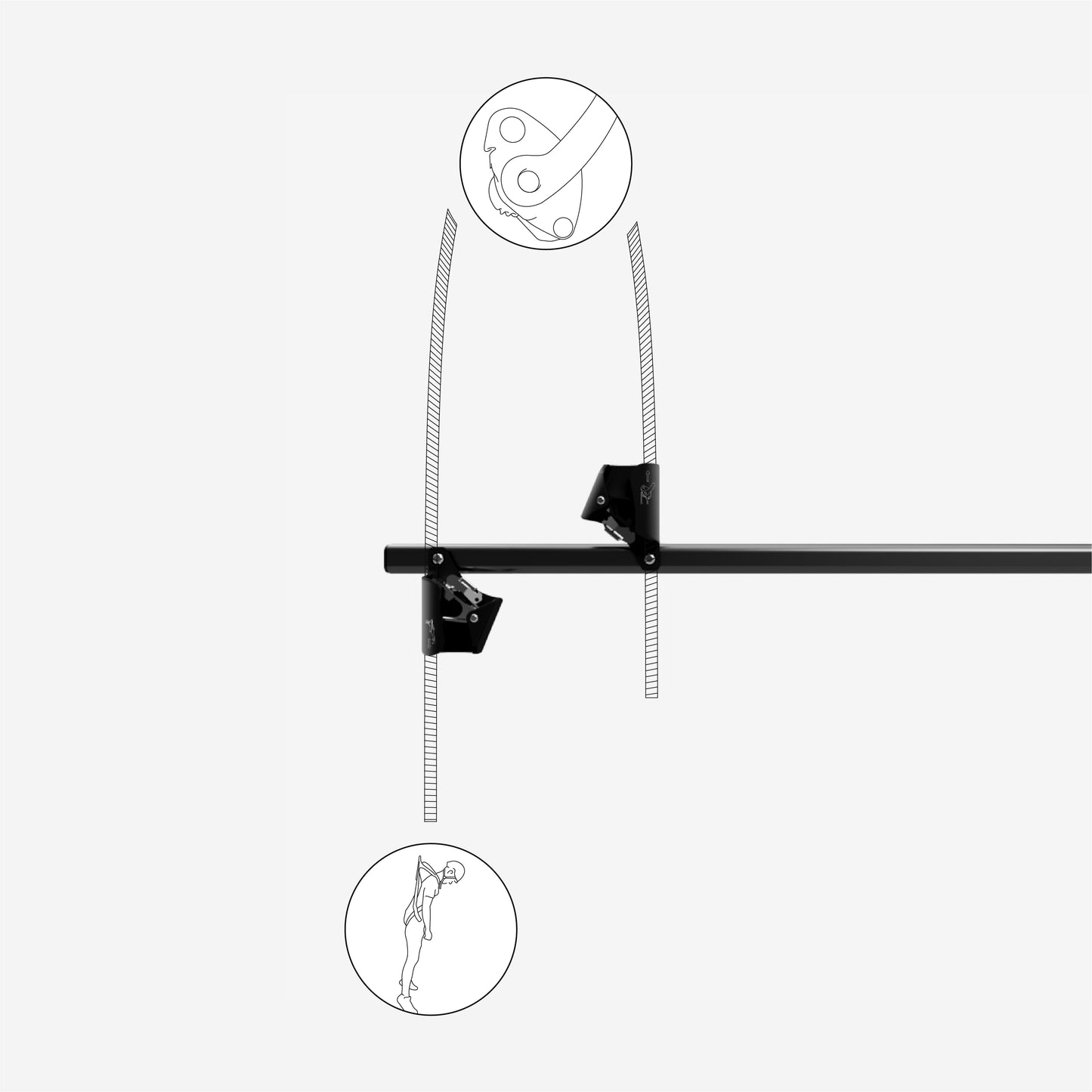 At The Height RG50 Rescue Genius 3:1 mechanical advantage device