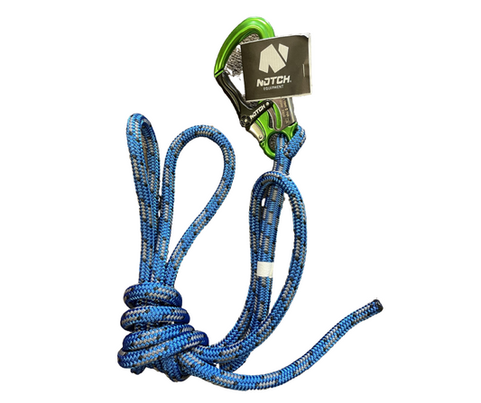 LRV8 Cougar Pole Belt Flipline with Notch Triple Action Snap Hook
