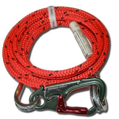 Yale 1/2'' Maxi Flip Sport Wirecore Pole Belt Flipline Snaphook