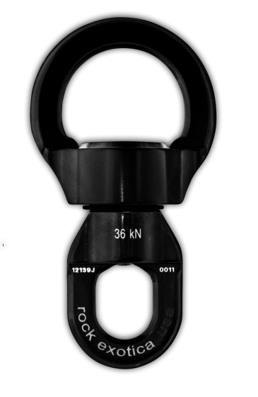 Rock Exotica Stainless Steel Swivel - (Black)