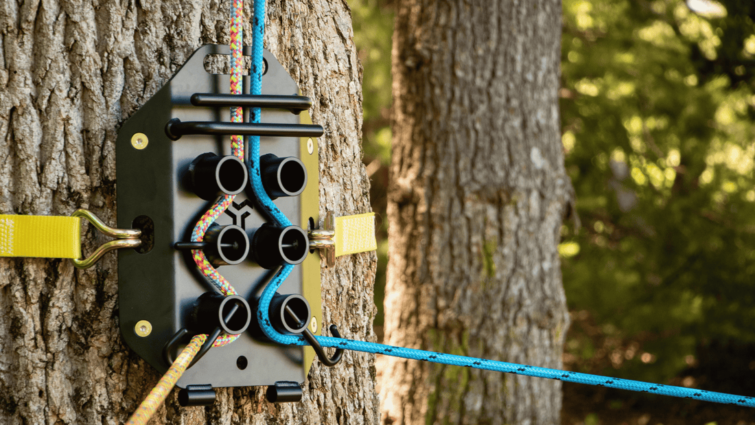 Image of the Notch Six Pack friction lowering device used in arboriculture for tree works.