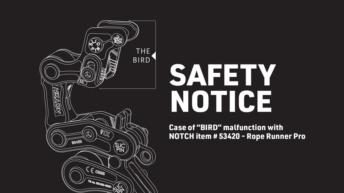 ROPE RUNNER PRO INSPECTION NOTICE