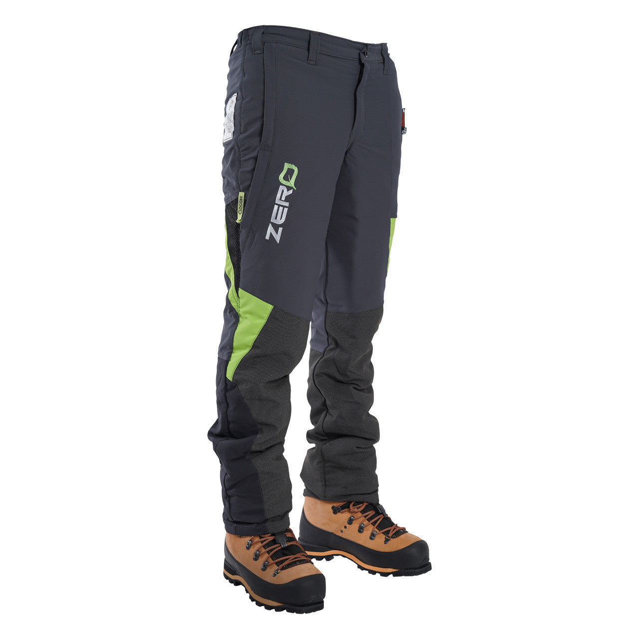 Clogger Zero Gen2 Light and Cool Men's Chainsaw Trousers TU71Z - Grey/Green