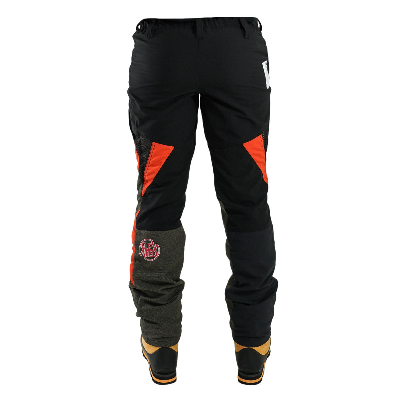 Clogger Elevated Edition Zero Gen2 Light and Cool Men's Arborist Chainsaw Trousers - Black/Red