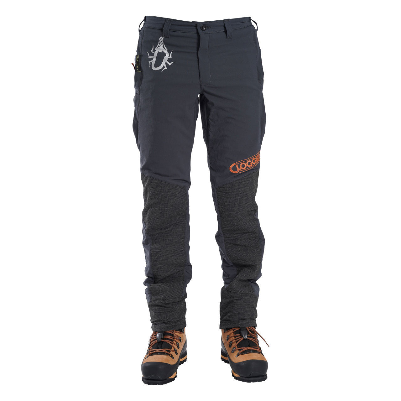 Clogger Spider Men's Climbing and Work Trousers - Grey (Not Chainsaw Protective)