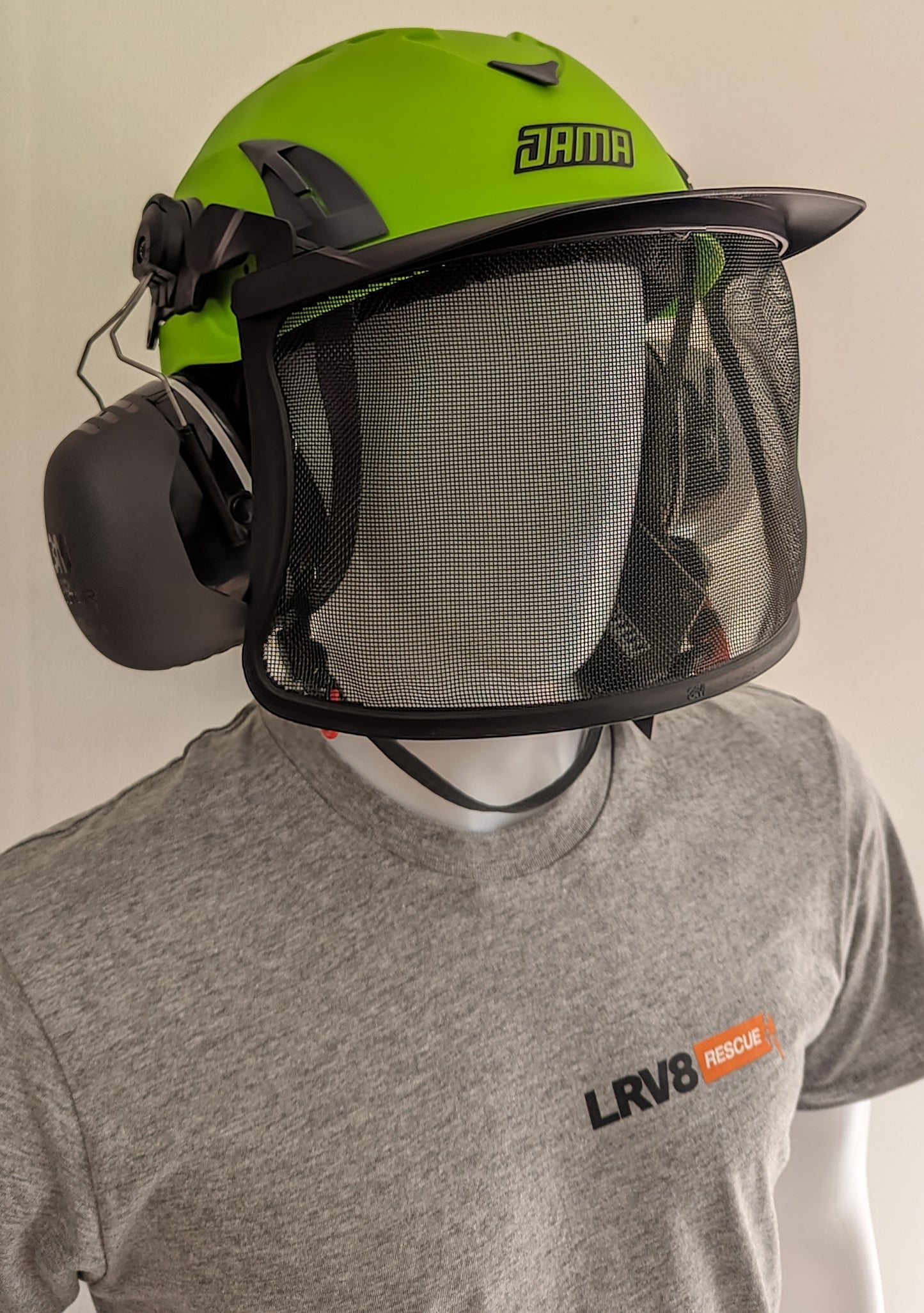 LRV8 Jama Safety Helmet Kit with Mesh Visor