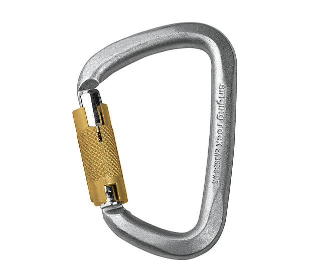 Singing Rock D Steel Carabiner - 50kN