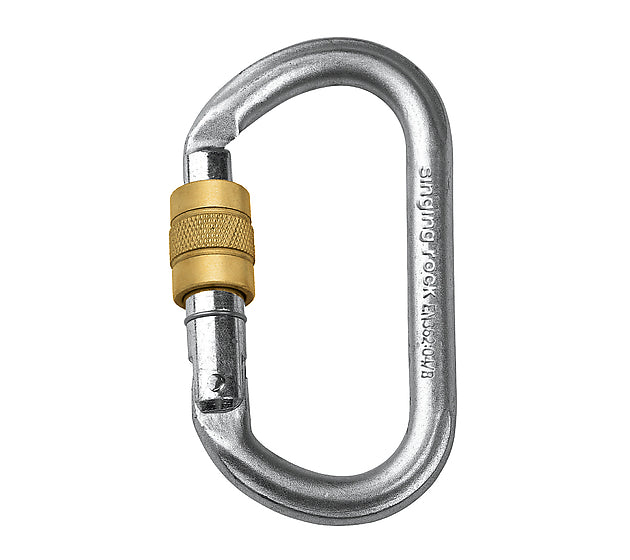 Singing Rock Oval Steel Carabiner - 30kN