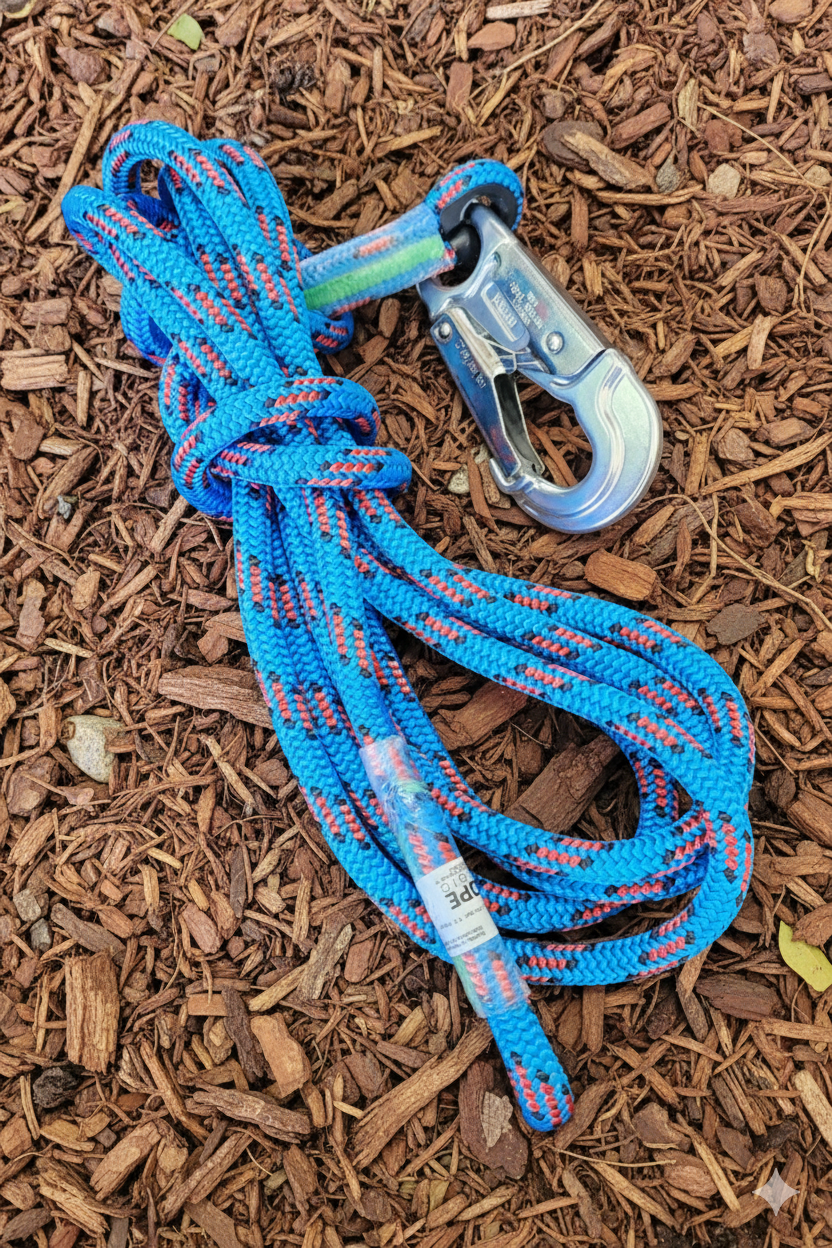 Rope Logic Blue Moon Positioning Lanyard with Double Action Snap - Stitched Eyes