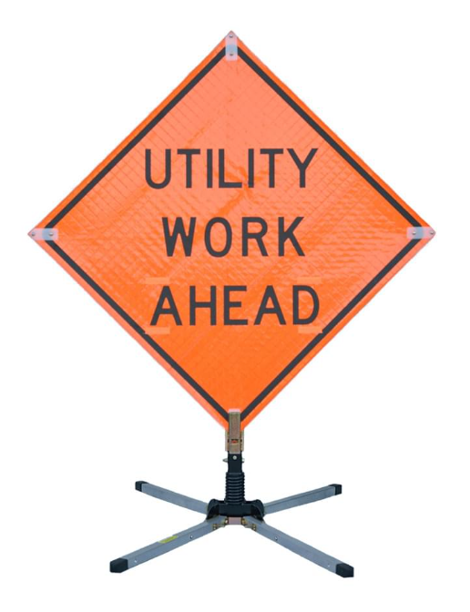 TrafFix Tree Work Ahead Sign with Collapsible Stand