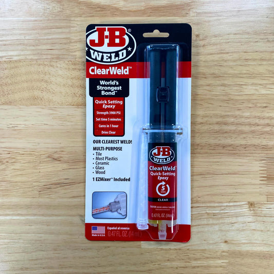 Scannable JB Weld ClearWeld Epoxy - 14ml