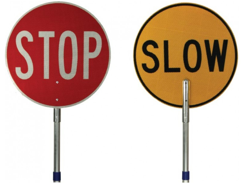 Stop Slow Batton 450mm with telescopic aluminium handle