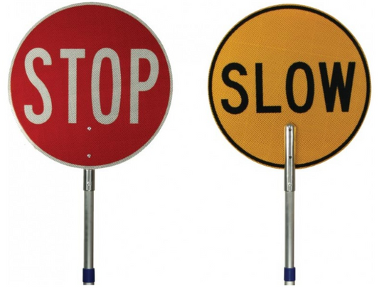 Stop Slow Batton 450mm with telescopic aluminium handle