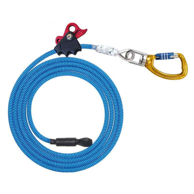 FTC Azur - Steel Core Lanyard with Twister Carabiner + Mechanical Adjuster