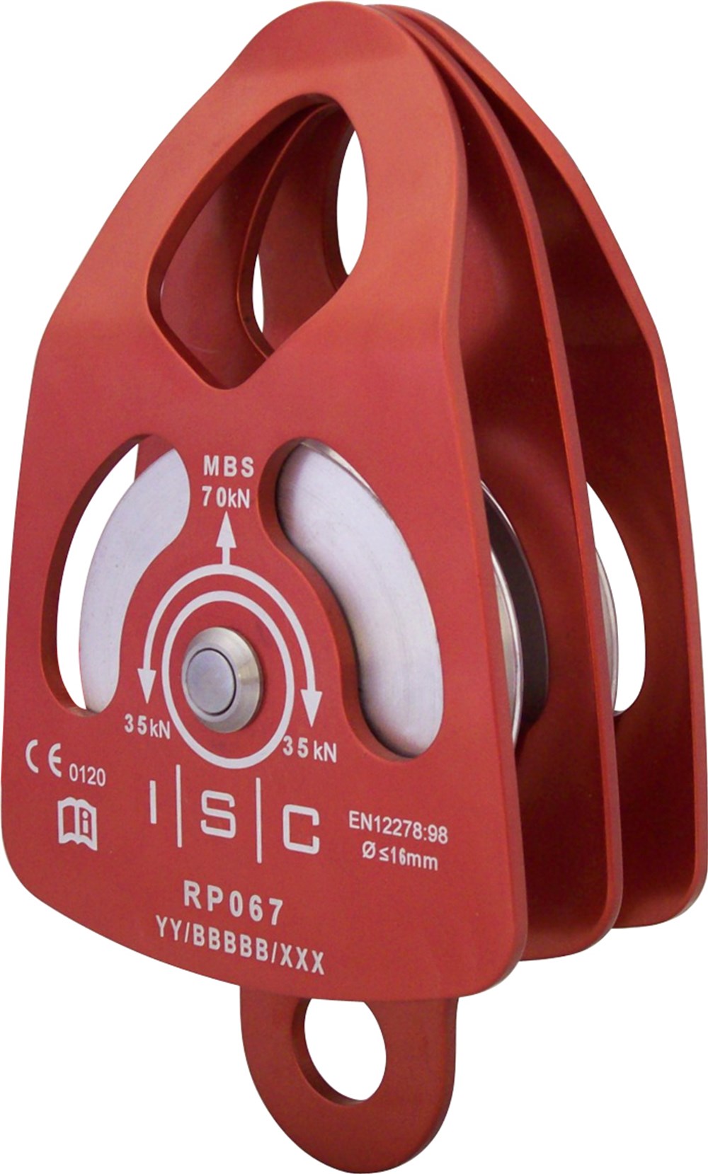 ISC RP067A1 Large Double Prussick Pulley